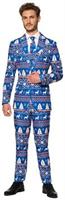 Suitmeister Men's Suits Christmas Blue Nordic