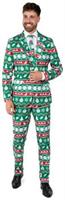 Suitmeister Men's Suits Christmas Green Nordic