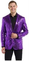 Suitmeister Men's Blazers Sequins Purple