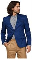 OppoSuits Deluxe Men's Blazers Uniform - Captain - Washed Navy