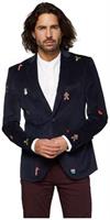 OppoSuits Deluxe Men's Blazers Christmas - X-Mas Icons - Navy