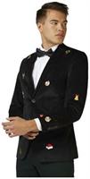 OppoSuits Deluxe Men's Blazers Christmas - X-Mas Icons - Black