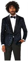 OppoSuits Deluxe Men's Blazers Dinner Jacket - Navy Sequins