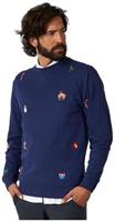 OppoSuits Deluxe Men's Sweaters X-Mas Icons - Navy