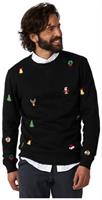 OppoSuits Deluxe Men's Sweaters X-Mas Icons - Black