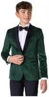 OppoSuits Deluxe Teen Boys' Blazers TEEN BOYS Dinner Jacket - Rich Green