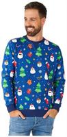 OppoSuits Men's Sweaters Festivity Blue