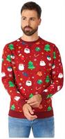 OppoSuits Men's Sweaters Festivity Red