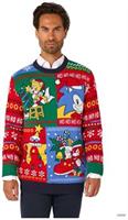 OppoSuits Adults' Knitted Sweaters Sonic Christmas Sweater