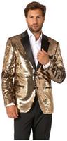OppoSuits Men's Blazers Groovy Gold Sequins