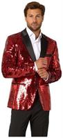OppoSuits Men's Blazers Radiant Red Sequins