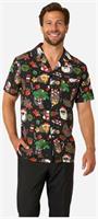 OppoSuits Men's Hawaiian Shirts Merry Jinglejoy