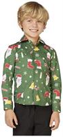 OppoSuits Boys' Shirts SHIRT LS Santaboss