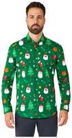 OppoSuits Men's Shirts SHIRT LS Festivity Green