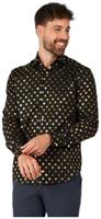 OppoSuits Men's Shirts SHIRT LS Shiny Polka Star