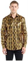 OppoSuits Men's Shirts SHIRT LS Shiny Snake
