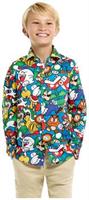 OppoSuits Teen Boys' Shirts SHIRT LS Super Mario Teen Boys