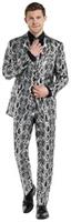 OppoSuits Men's Suits Silver Snake
