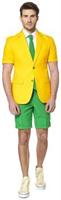 OppoSuits Men's Summer Suits SUMMER Green and Gold