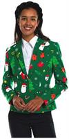 OppoSuits Women's Blazers Festivity Green