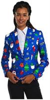 OppoSuits Women's Blazers Festivity Blue
