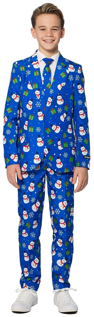 Suitmeister Boys' Suits BOYS Christmas Blue Snowman